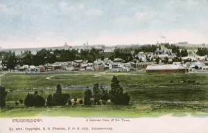 Merchants Prints: General view of Krugersdorp, Transvaal, South Africa