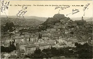 Haute Prints: General View, Le Puy-en-Velay, Haute-Loire