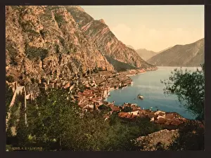 Garda Prints: General view, Limone, Lake Garda, Italy