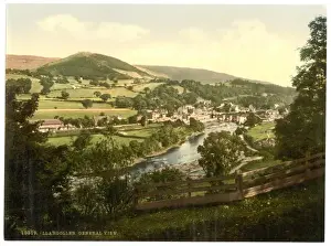 Llangollen Prints: General view, Llangollen, Wales