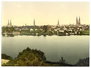 Lubeck Prints: General view, Lubeck, Germany