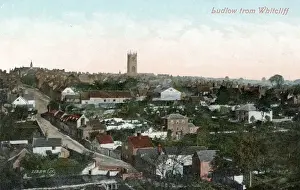 Ludlow Prints: General view of Ludlow, Shropshire