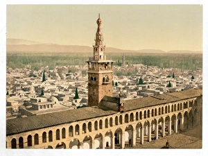 Syria Gallery: General view and Minaret of the Bride, Damascus, Holy Land