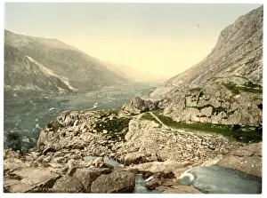 General view, Nant Francon (i. e. Nant Ffrancon) Pass, Wales