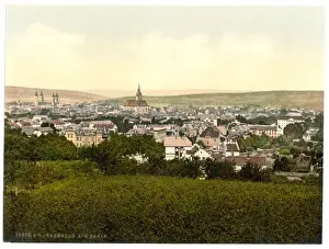 Saale Prints: General view, Naumburg on the Saale, Saxony, Germany