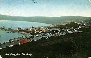 Ceredigion Prints: General View, New Quay, Ceredigion