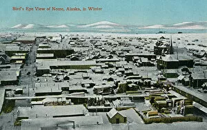 General view of Nome, Alaska, USA
