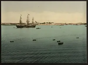Lorient Prints: General view from Point Pen-Mane, Lorient, France