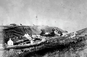 Cottages Prints: General view of Porthgain, Pembrokeshire, South Wales