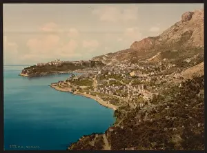 Principality Prints: General view of the principality, Monaco, Riviera
