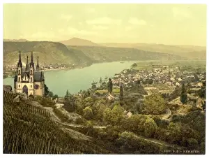 General view, Remagen, the Rhine, Germany