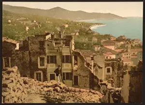 Remo Prints: General view, San Remo, Riviera