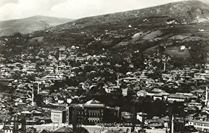Sarajevo Prints: General view of Sarajevo, Bosnia and Herzegovina