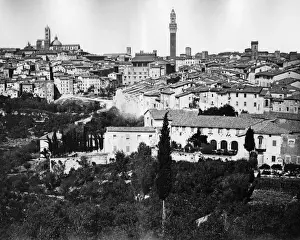 Campanile Prints: General view of Siena, Italy