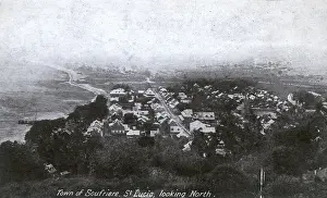 General view of Soufriere, St Lucia, West Indies