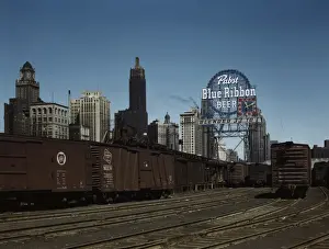Rail Road Prints: General view of part of the South Water street Illinois Cent