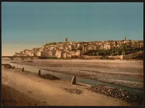 Ventimiglia Prints: General view of the town, no. 2, Ventimiglia, Riviera