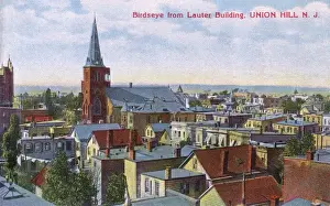 Hoboken Prints: General view of Union Hill, New Jersey, USA