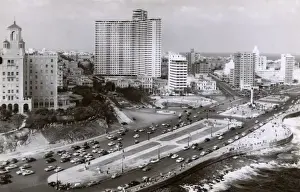 Victims Prints: General view of Vedado, Havana, Cuba