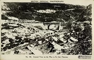 Images Dated 7th February 2012: General view on way to Es Salt, Palestine, WW1