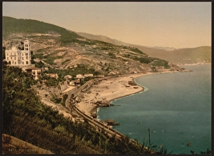 Bordighera Collection: General view from the west, Bordighera, Riviera