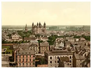 Worms Prints: General view, Worms, the Rhine, Germany