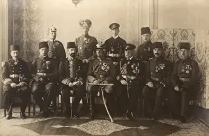 Romanian Prints: General von Mackensen and Turkish Officers