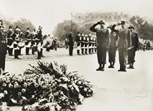 Generals at the Unknown Soldiers Tomb