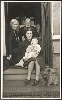 Family group photograph, four generations of women