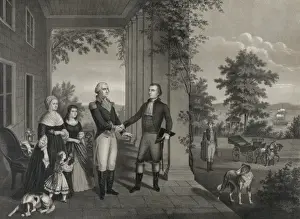 Genl. Lafayettes departure from Mount Vernon 1784