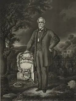 Genl Prints: Genl. Robert E. Lees visit to the grave of Genl. Thos. J. J