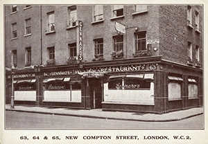 Images Dated 4th July 2017: Gennaros Restaurant, New Compton Street, London
