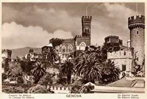 Hill Side Prints: Genoa, Italy - De Albertis Castle
