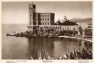 Genova Prints: Genoa, Italy - The Castle of Raggio
