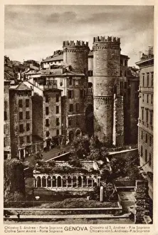 Genoa, Italy - Cloister of St Andrew and Soprano Gate