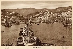 Genoa Prints: Genoa, Italy - The Port