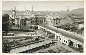 Embarkation Prints: Genoa Maritime Station - Nuova Stazione Marittima - Italy
