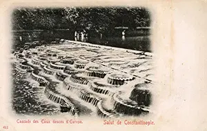 Weir Prints: Gentle ornamental cascade - Waters of Europe, Istanbul