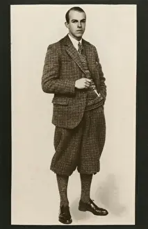 Gentleman in Harris Tweet Suit with Plus Fours