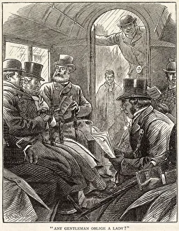 Observe Prints: Any gentleman oblige a lady? The gentlemen observe one another