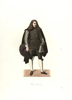 Murillo Prints: Gentleman of Spain, 17th century, from a painting by Murillo