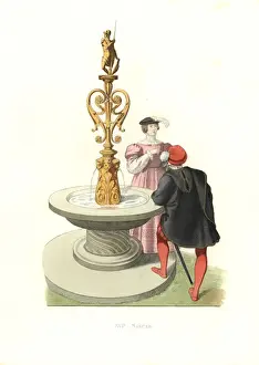 Gentleman and woman, England, 16th century