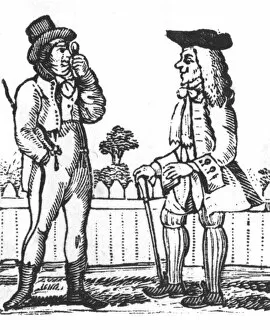 Images Dated 4th August 2017: Gentlemen in conversation, 1800s