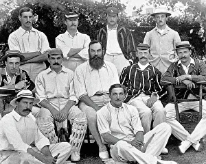 Cricketers Prints: The Gentlemen Cricket Team in 1895