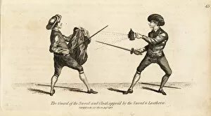 Angelo Gallery: Gentlemen fencers in the guard of the sword
