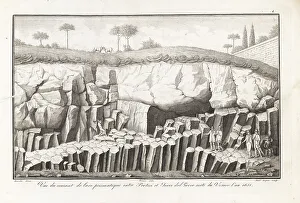 Prism Prints: Gentlemen geologists and artist on Mount Vesuvius, 1812