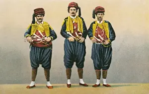 Jackets Prints: Three gentlemen in traditional Croatian National costume