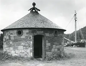 Convenience Prints: Gents toilet with slate roof, North Wales
