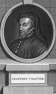Geoffrey Prints: Geoffrey Chaucer, English poet