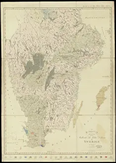 Donated Prints: Geognostic map of Sweden (1834)